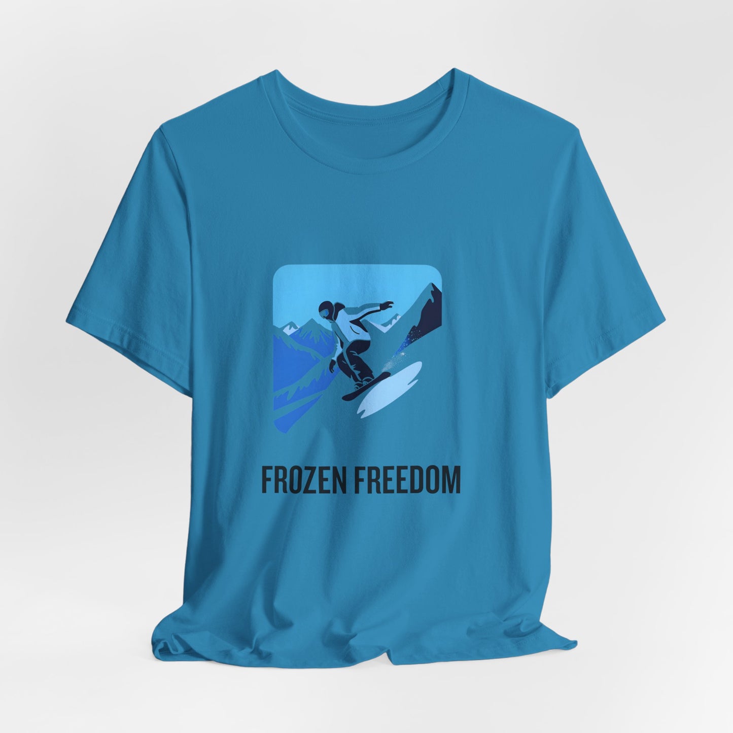 Frozen Freedom Unisex Snowboarding Tee - Adventure & Comfort for Snow Lovers