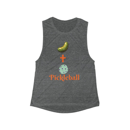 Pickleball Women's  Sleeveless Tank, Workout Tank, Funny Pickleball Apparel, Sporty Yoga Top,  Gift for Pickleball Players