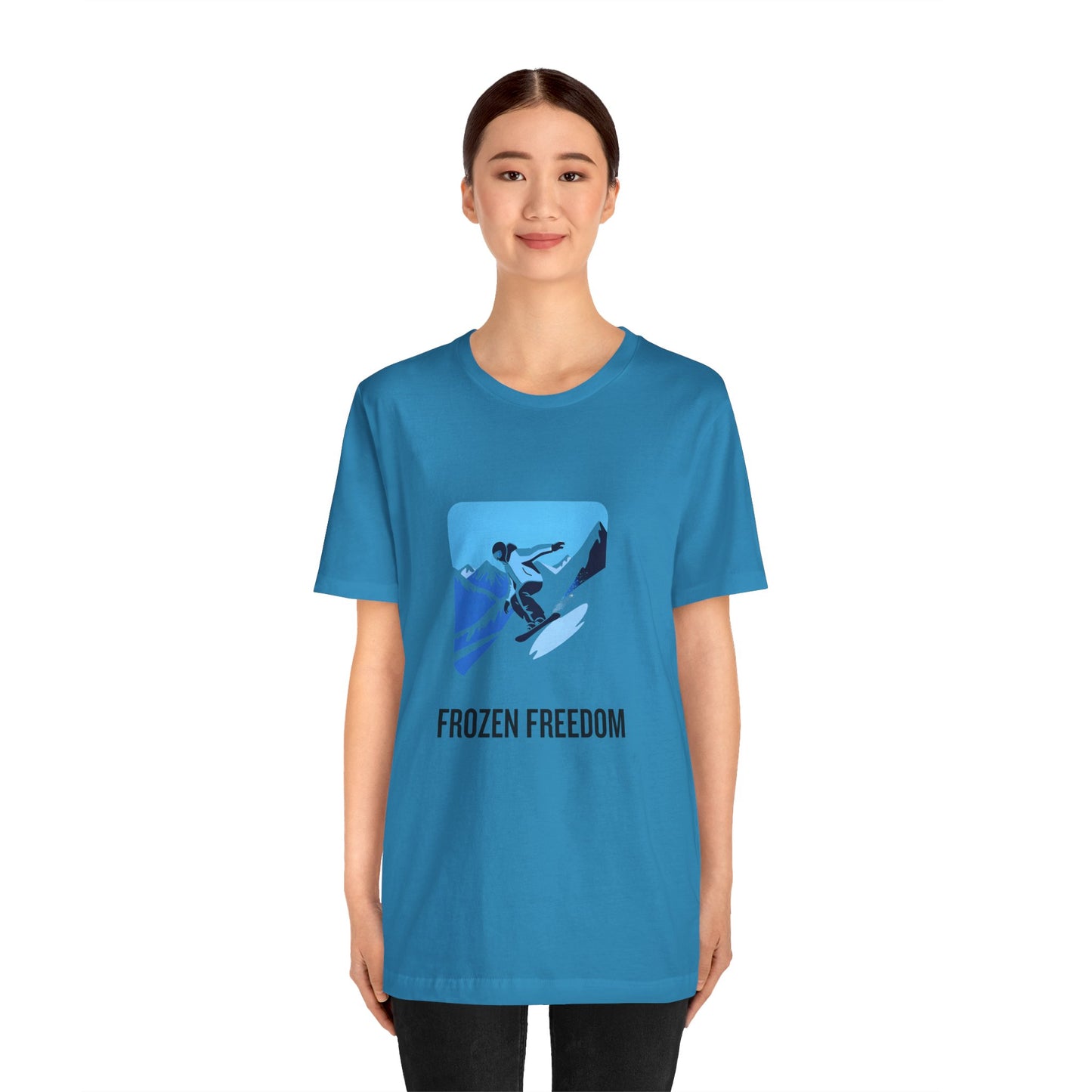 Frozen Freedom Unisex Snowboarding Tee - Adventure & Comfort for Snow Lovers