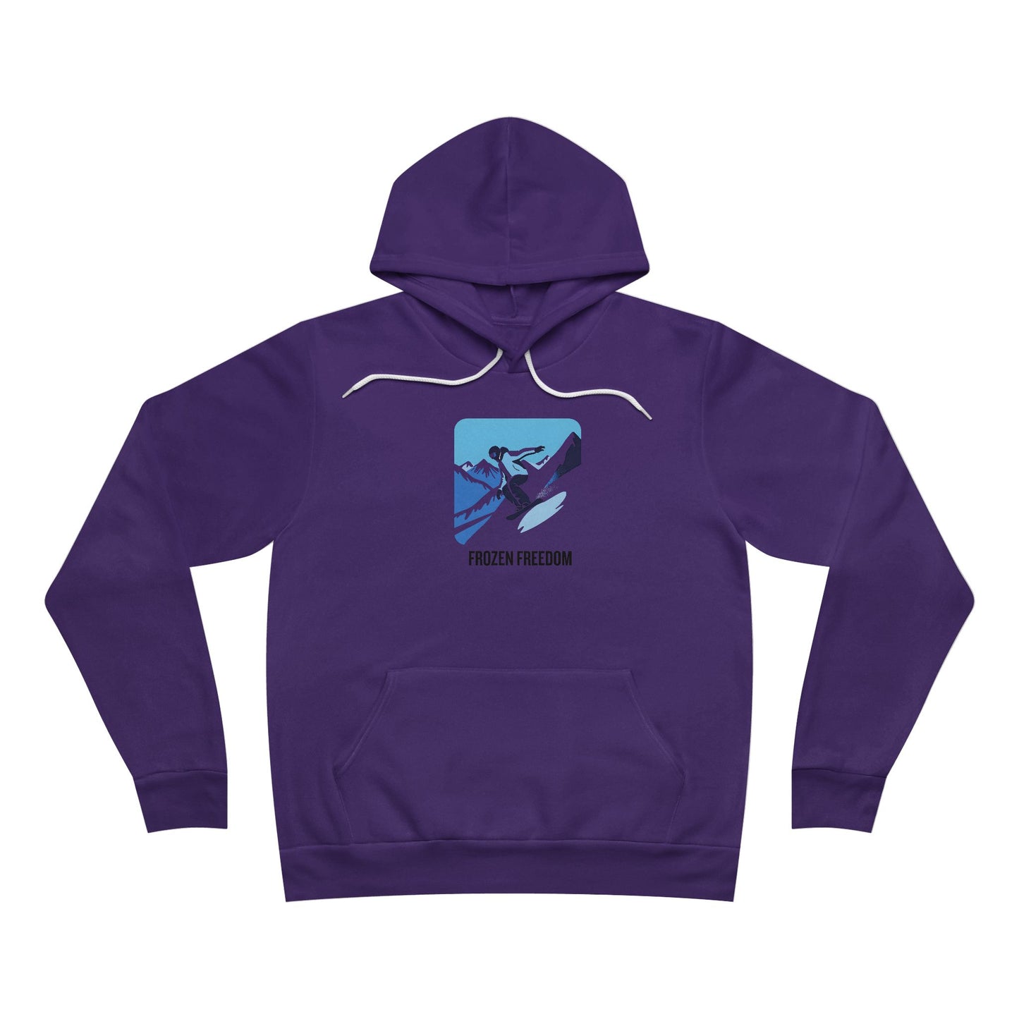 Frozen Freedom Hoodie, Cozy Pullover for Outdoorsy Adventurers, Unique Gift for Snowboarders, Winter Fashion, Warm Comfort Wear