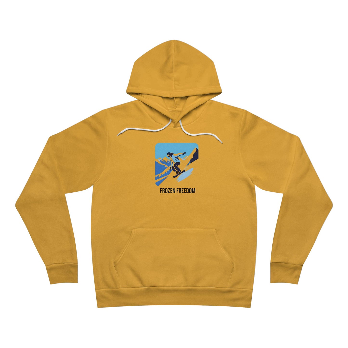 Frozen Freedom Hoodie, Cozy Pullover for Outdoorsy Adventurers, Unique Gift for Snowboarders, Winter Fashion, Warm Comfort Wear