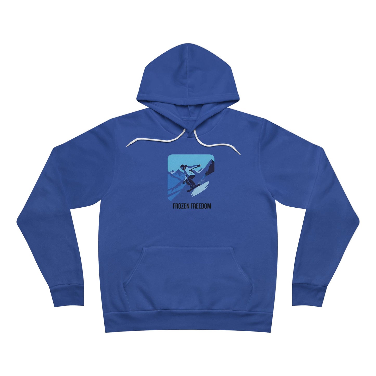 Frozen Freedom Hoodie, Cozy Pullover for Outdoorsy Adventurers, Unique Gift for Snowboarders, Winter Fashion, Warm Comfort Wear