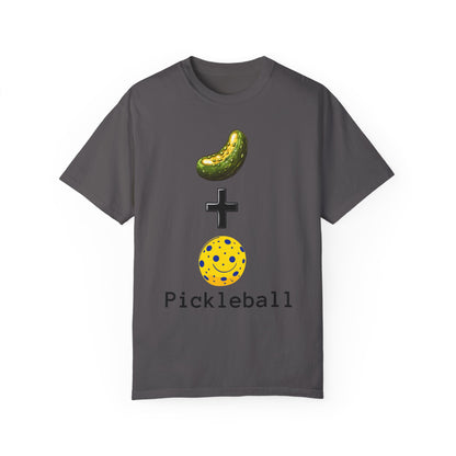 Pickleball T-Shirt - Unisex Garment-Dyed Tee with Pickle & Ball