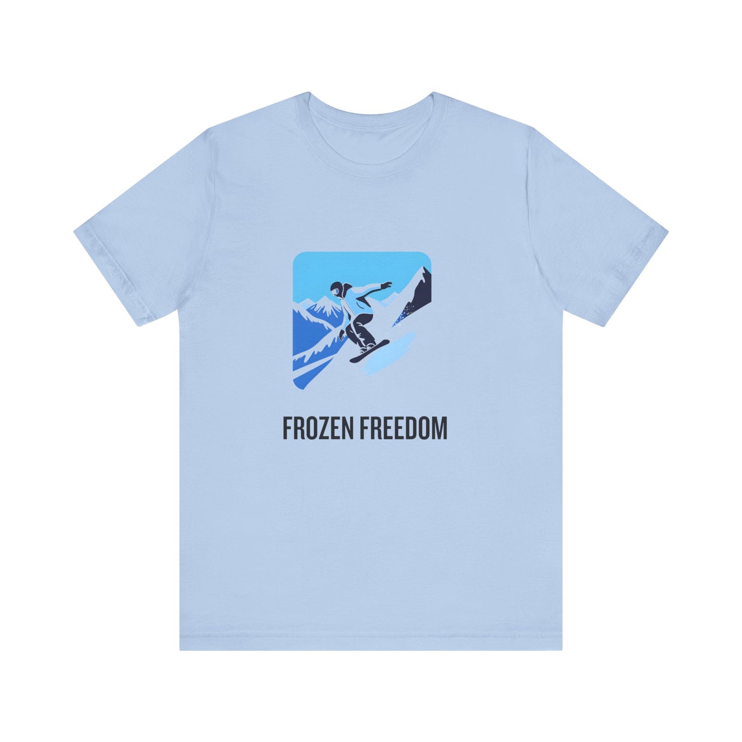 Frozen Freedom Unisex Snowboarding Tee - Adventure & Comfort for Snow Lovers