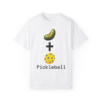 Pickleball T-Shirt - Unisex Garment-Dyed Tee with Pickle & Ball